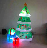 Christmas outdoor inflatable decoration of Christmas tree and gift box