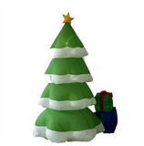 Christmas outdoor inflatable decoration of Christmas tree and gift box