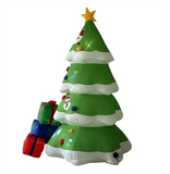 Christmas outdoor inflatable decoration of Christmas tree and gift box