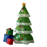 Christmas outdoor inflatable decoration of Christmas tree and gift box