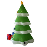 Christmas outdoor inflatable decoration of Christmas tree and gift box