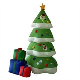 Christmas outdoor inflatable decoration of Christmas tree and gift box